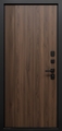 Входная дверь с коричневыми панелями MDF
