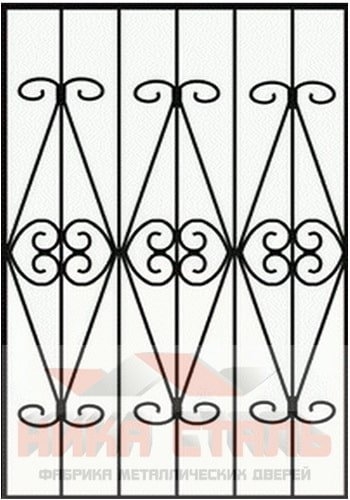 Сварная решетка на окно СР 15